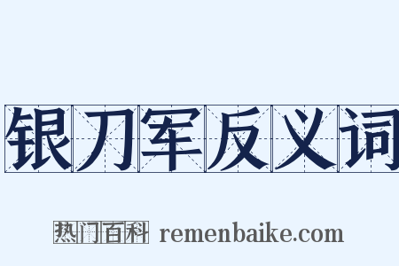 银刀军反义词是什么意思的图片